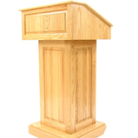 CLR235-O-N Counselor Oak with Natural Finish Front Side