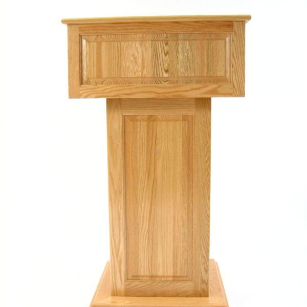 CLR235-O-N Counselor Oak with Natural Finish Front