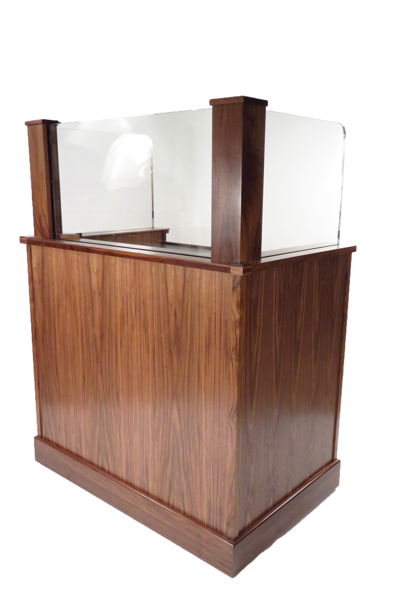 PRO344-18-W Protector Walnut with 18 inch glass front 