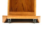 SNT244-O-EA Senator Oak with Early American Stain Hidden Casters