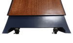 STM019-VP-M-EC-B StatesMan VP Mahogany with English Chestnut Stain and Blue Top Casters
