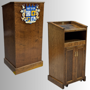 Collegiate™ Lectern (CPD677) – Solid Cherry Wood Podium