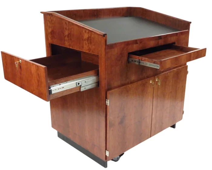 Educator™ Large Multimedia Lectern and Presentation Cart - Image 2