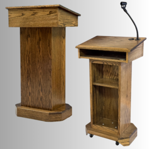 Senator™ Solid Oak Wood Podium