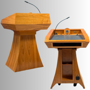 StatesMan AutoGlide™ Lectern - Height Adjustable Power Lift Podium