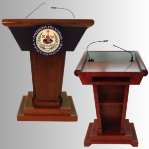 TTN435 Titan Large Wood Podium with Wide Worksurface