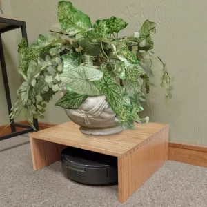robot vacuum cover made in usa - Hide n' sweep solid hardwood