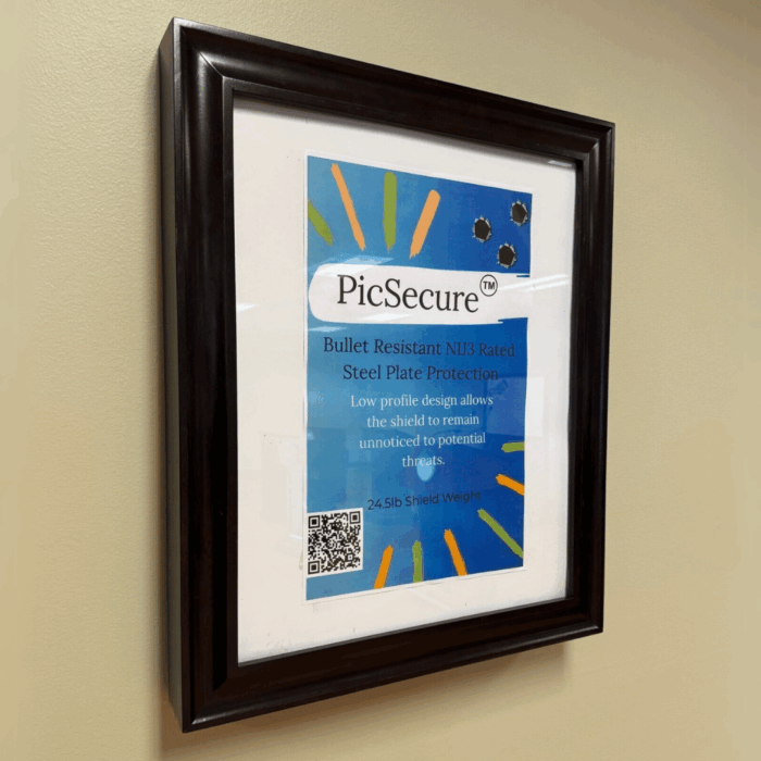PicSecure™ Hidden Bullet Resistant Shield Picture Frame