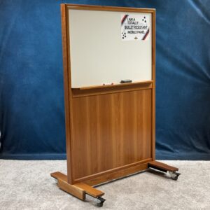 Tactical Scholar™ Discreet Bullet Resistant Whiteboard Mobile Security Panel - Finish Select