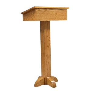 Compact portable wood lectern PSS243