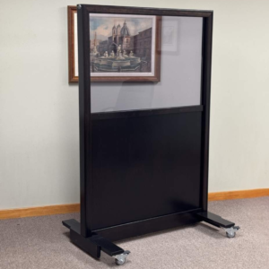 Bullet-Resistant Mobile Panel. Rolling Panel with Transparent Glass. NIJIII.
