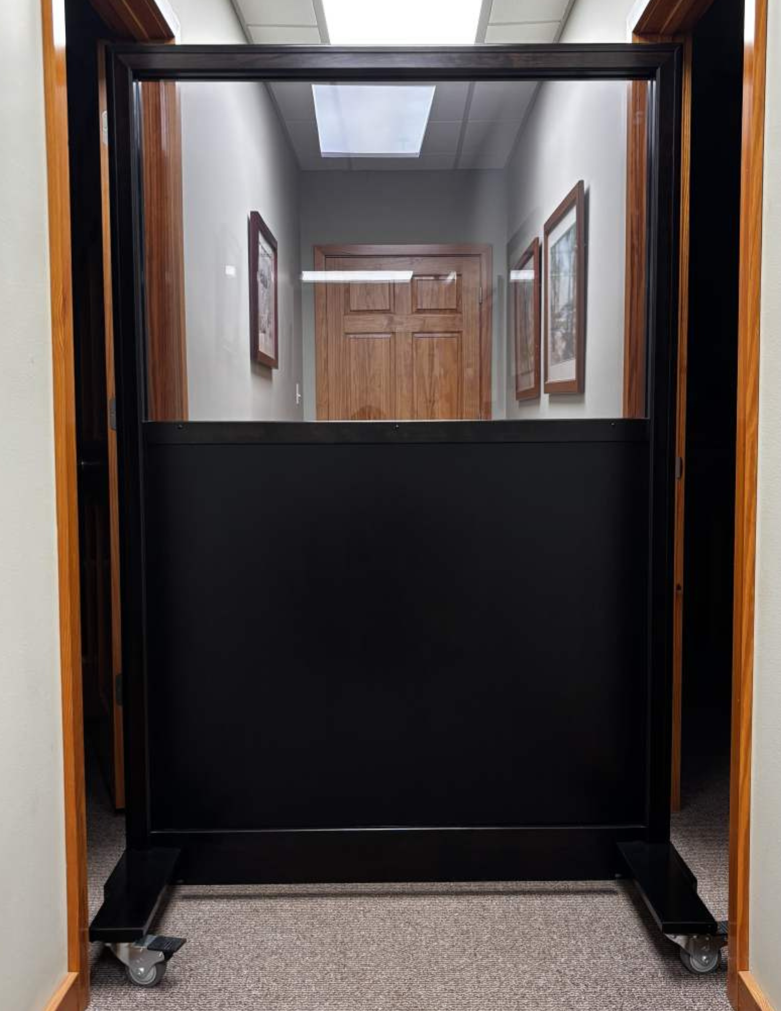 Tactical TotalView - Mobile Ballistic Panel in Hallway
